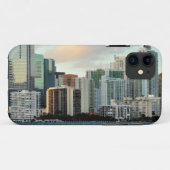 Miami skyscrapers tegen brede heldere hemel Case-Mate iPhone case (Achterkant (horizontaal))