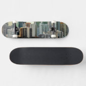 Miami skyscrapers tegen brede heldere hemel persoonlijk skateboard (Horizontaal)