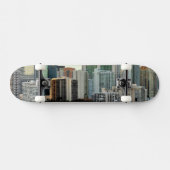 Miami skyscrapers tegen brede heldere hemel persoonlijk skateboard (Horizontaal)