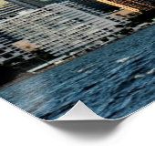 Miami skyscrapers tegen brede heldere hemel poster (Hoek)