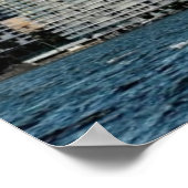 Miami skyscrapers tegen brede heldere hemel poster (Hoek)