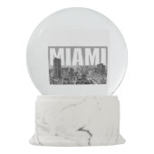 Miami Snow Wereldbol Sneeuwbol (Achterkant)