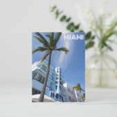 Miami South Beach Florida Art Deco Reizen Briefkaart (Staand voorkant)