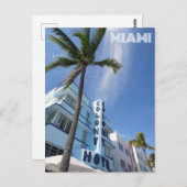 Miami South Beach Florida Art Deco Reizen Briefkaart (Voorkant / Achterkant)