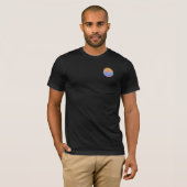 Miami-South Beach Florida, Cool Graphic Zwart T-shirt (Voorkant volledig)