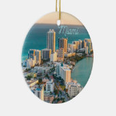 Miami South Beach Florida Ocean Uitzicht Keramisch Ornament (Rechts)