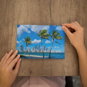 Miami South Beach Florida Waterverf Briefkaart