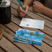 Miami South Beach Florida Waterverf Briefkaart