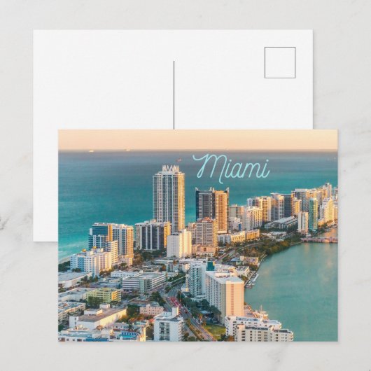 Miami South Beach Ocean Uitzicht Briefkaart (Voorkant / Achterkant)