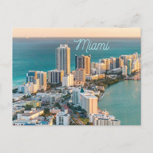 Miami South Beach Ocean Uitzicht Briefkaart (Voorkant)