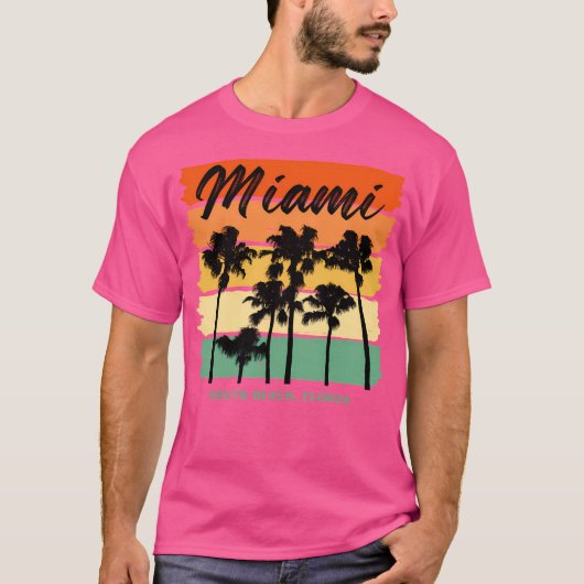 Miami South Beach T-shirt (Voorkant)