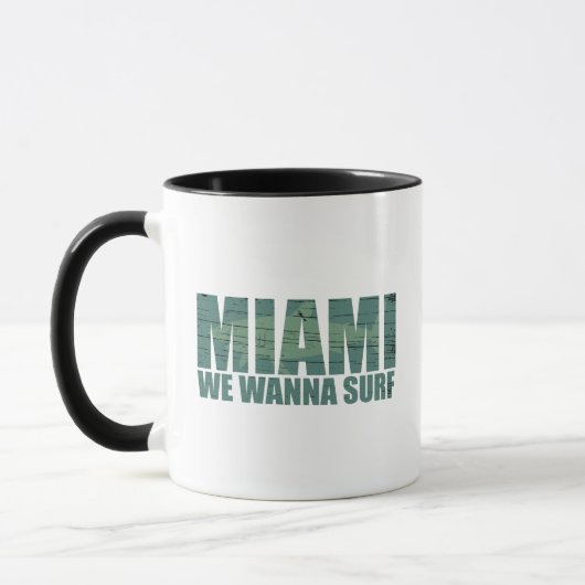 Miami stad Florida blauw Mok (Links)