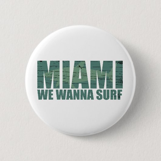 Miami stad Florida blauw Ronde Button 5,7 Cm (Voorkant)