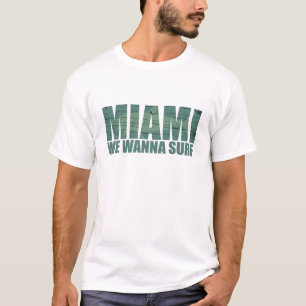 Miami stad Florida blauw T-shirt
