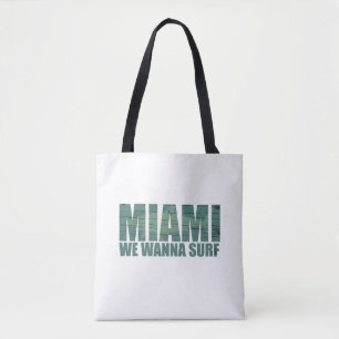 Miami stad Florida blauw Tote Bag