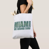 Miami stad Florida blauw Tote Bag (Dichtbij)