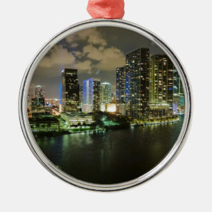 Miami stadsgezicht metalen ornament