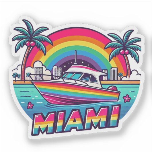 Miami Sticker (Voorkant)