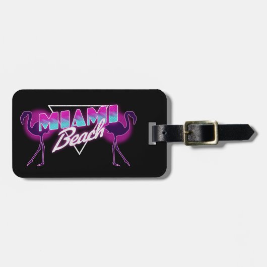 Miami strand bagagelabel (Voorkant horizontaal)