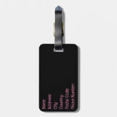 Miami strand bagagelabel (Achterkant verticaal)