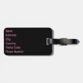 Miami strand bagagelabel (Achterkant horizontaal)