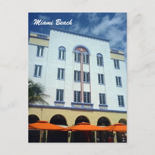 miami strand bldg briefkaart (Voorkant)