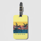 miami strand florida  bagagelabel (Voorkant (verticaal))