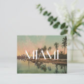  Miami strand foto wanderlust reizen hipste Briefkaart (Staand voorkant)
