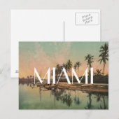  Miami strand foto wanderlust reizen hipste Briefkaart (Voorkant / Achterkant)