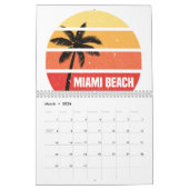 Miami strand T-Shirt Kalender (Mar 2026)