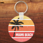 Miami strand T-Shirt Sleutelhanger (Voorkant)