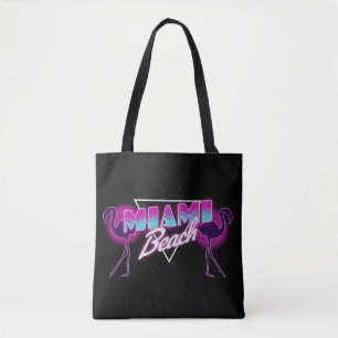 Miami strand tote bag