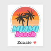 Miami-strand Zomertijd Sticker (Vel)