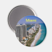 Miami strandmagneet magneet (Voorkant / Achterkant)
