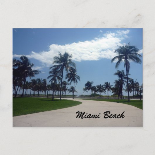miami strandpad briefkaart (Voorkant)