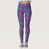 Miami Street Vibes Leggings: Flashy Graffiti in Pi Leggings (Voorkant)
