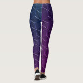 Miami Style geometrisch naadloos patroon Leggings (Achterkant)