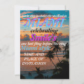 Miami Summer Girls Weekend Bachelorette Party Invi Kaart (Voorkant)
