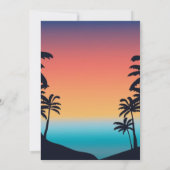 Miami Summer Girls Weekend Bachelorette Party Kaart (Achterkant)