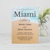 Miami Summer Girls Weekend Bachelorette Party Kaart (Staand voorkant)