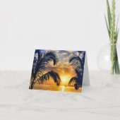 Miami Sunset Kaart (Voorkant)