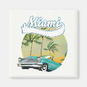 Miami Sunset logo Magneet (Voorkant)