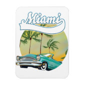 Miami Sunset logo Magneet (Verticaal)