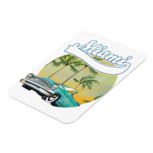 Miami Sunset logo Magneet (Linkerzijde)