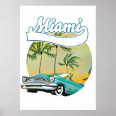 Miami Sunset logo Poster (Voorkant)