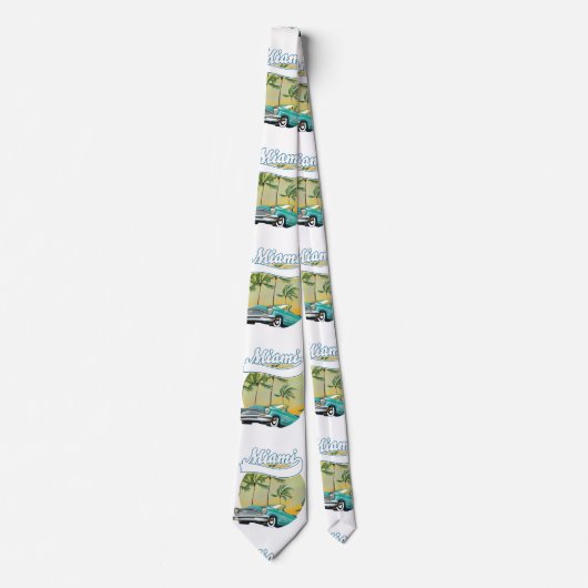 Miami Sunset logo Stropdas (Voorkant)