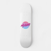 Miami Sunset Neon Colors Style  Persoonlijk Skateboard (Voorkant)