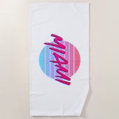 Miami Sunset Neon Colors Style  Strandlaken (Voorkant)