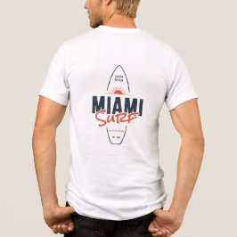 Miami Surf – Vintage strand zonsondergang surfplan Tri-Blend Shirt