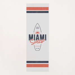 Miami Surf – Vintage strand zonsondergang surfplan Yogamat